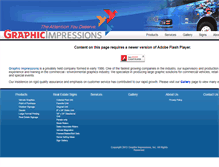 Tablet Screenshot of graphicimpressions1.com